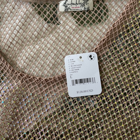 Free People Filter Finish Cami in Blush Sands Size L - Picture 2 of 3